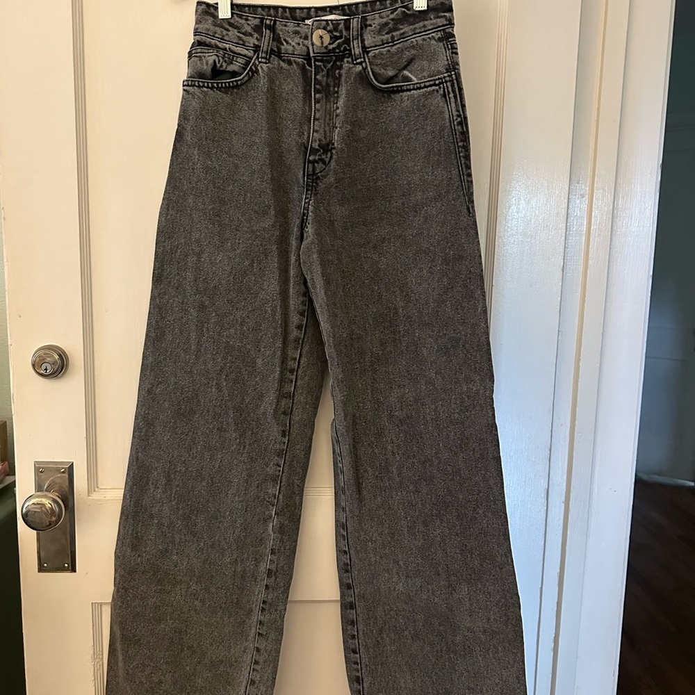 Zara Black Straight Leg Jeans